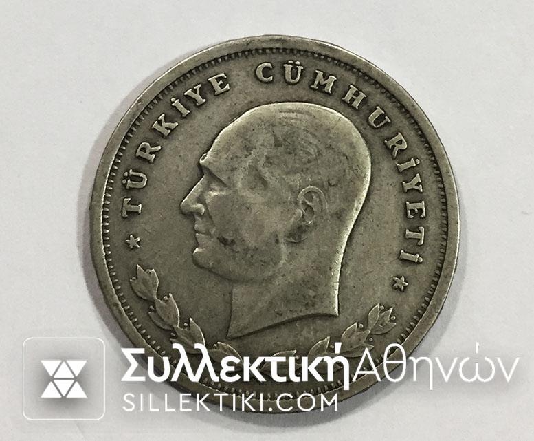 TURKEY 100 Kurus 1934 VF-XF